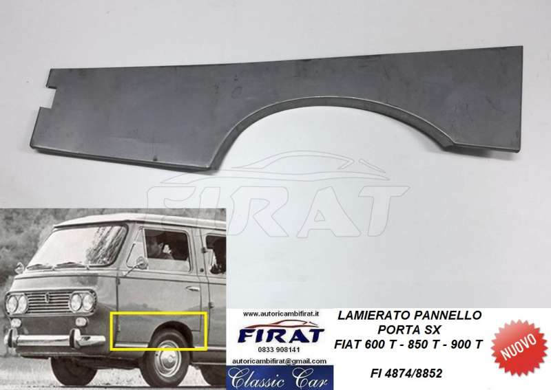 LAMIERATO PANNELLO PORTA FIAT 600T 850T 900T SX